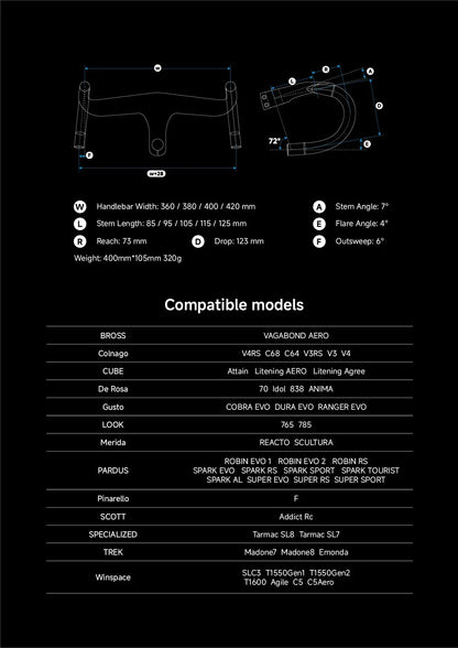 Winspace HYPER Integrated handlebar